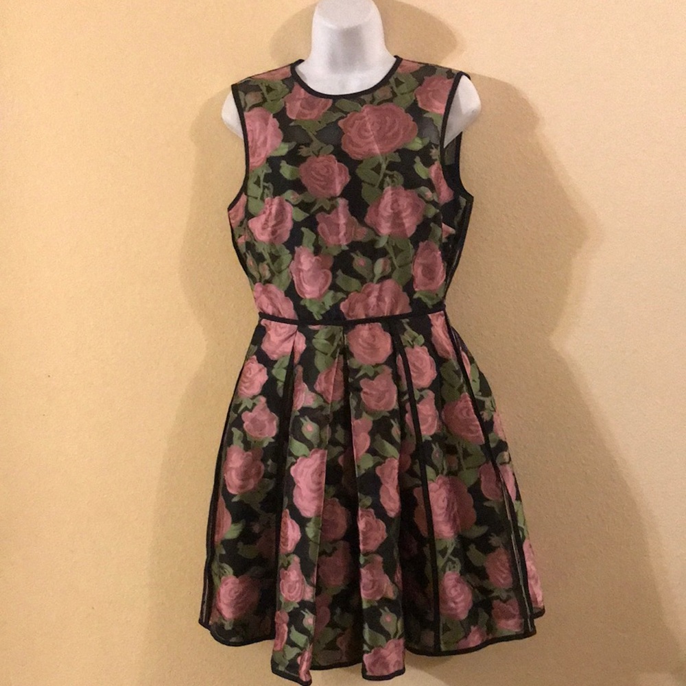 ASOS pink and black dress